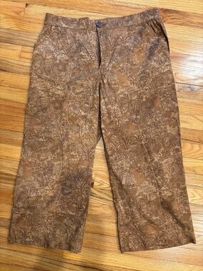 Women’s Brown Patterned Casual Pants